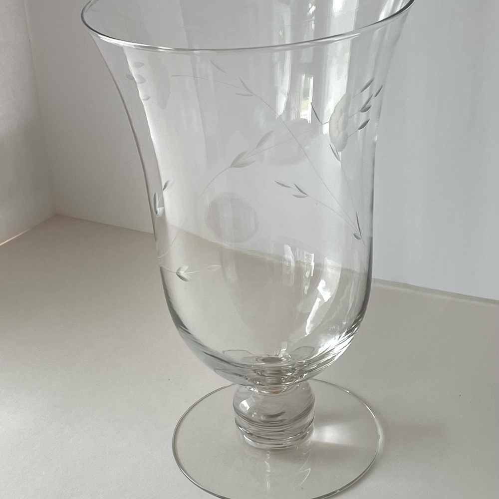 Large Glass Flower Base